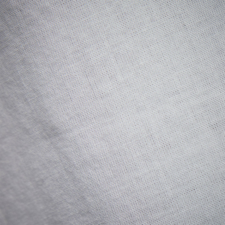 Double Layer Short Sleeve Shirt in White/Baby Blue | James Perse Los Angeles