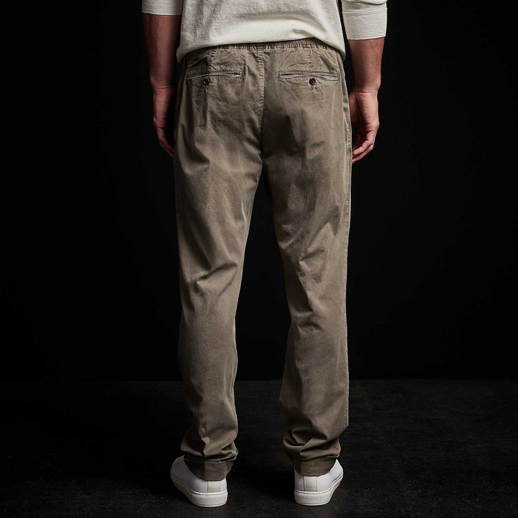 Cotton Linen Cuffed Trouser in Ammo Pigment | James Perse Los Angeles 