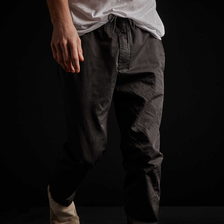 Stretch Cotton Linen Cuffed Trouser in Magma Pigment | James Perse Los Angeles