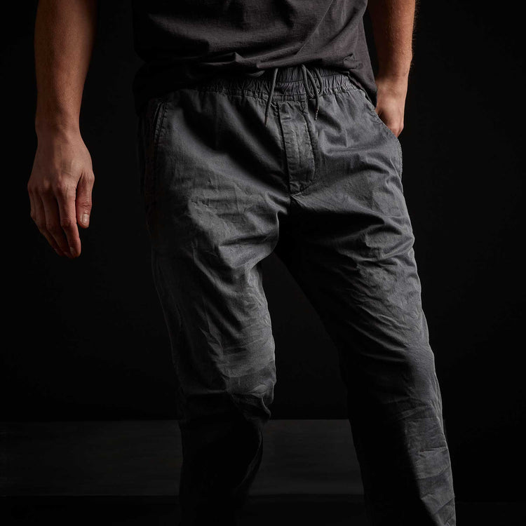 Stretch Cotton Linen Cuffed Trouser - North Pigment | James Perse Los Angeles