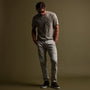 Cotton Linen Cuffed Trouser in Paste Pigment | James Perse Los Angeles