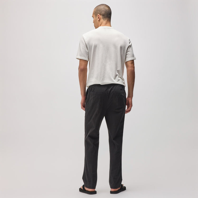 Cotton Linen Work Pant in Black | James Perse Los Angeles
