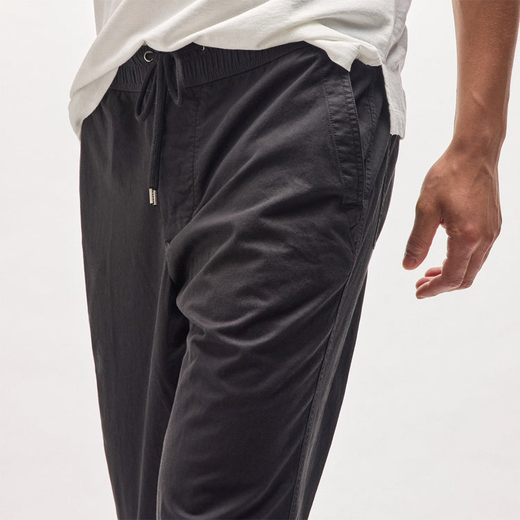 Cotton Linen Work Pant in Black | James Perse Los Angeles