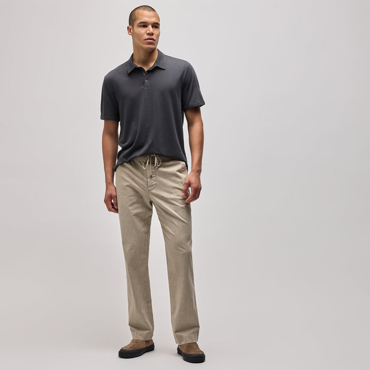 Cotton Linen Work Pant in Mineral Pigment | James Perse Los Angeles