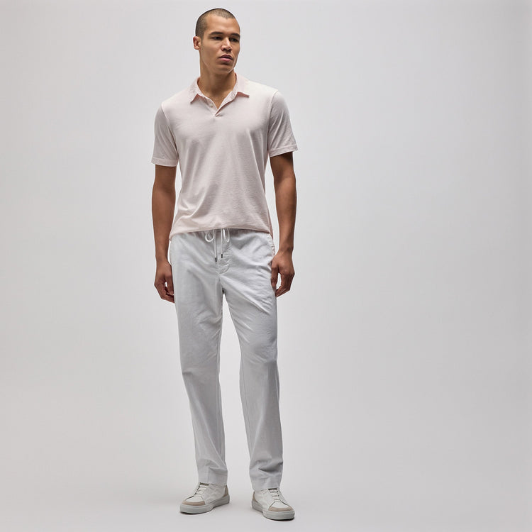 Cotton Linen Work Pant in White | James Perse Los Angeles