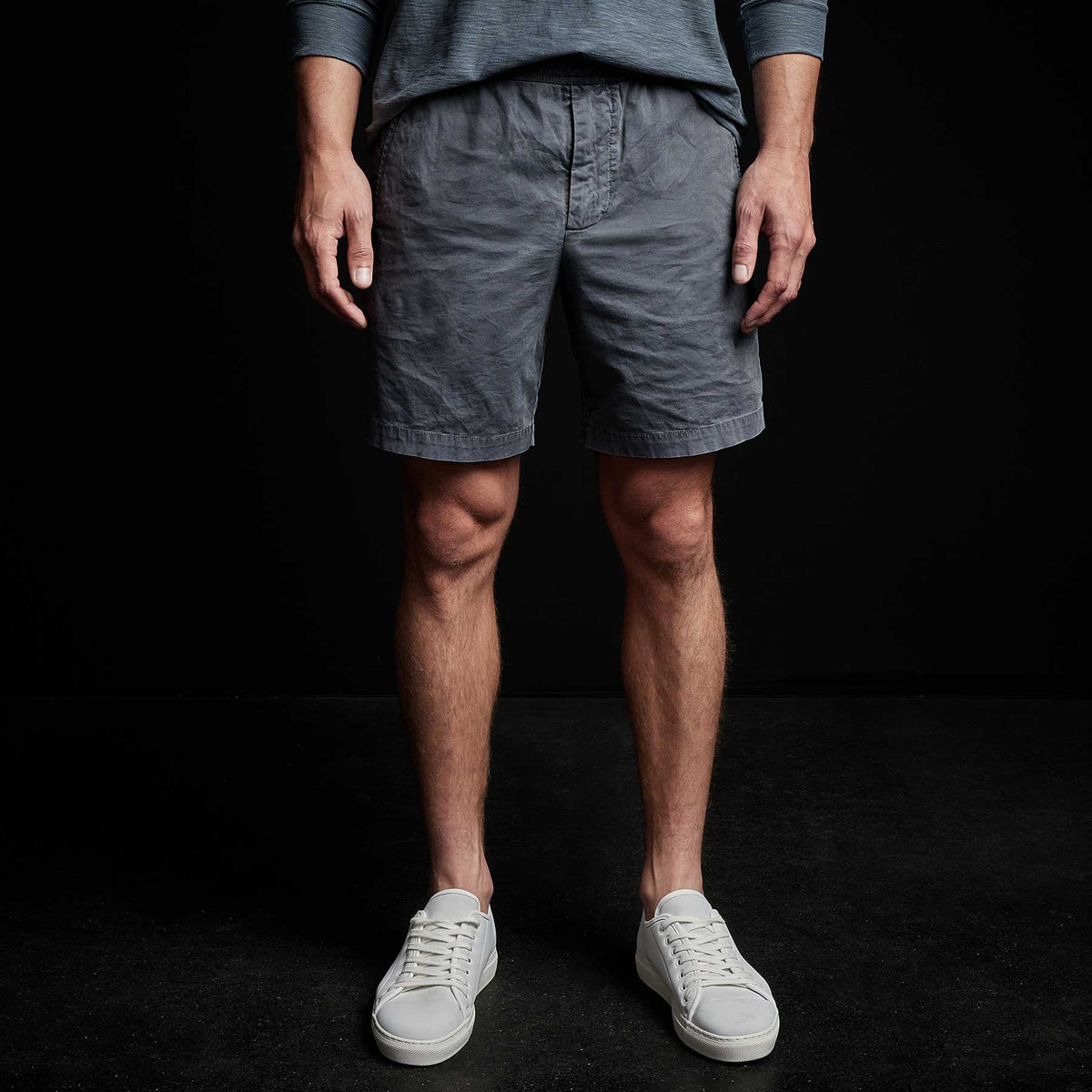 Cotton Linen Tailored Short in Maine Pigment | James Perse Los Angeles