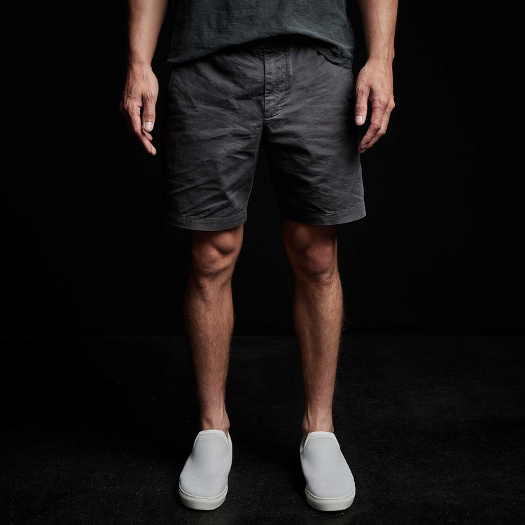 Cotton Linen Tailored Short in Magma Pigment | James Perse Los Angeles