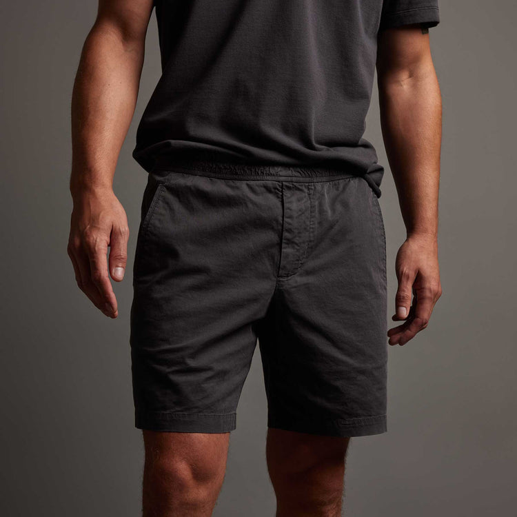 Cotton Linen Tailored Short in Magma Pigment | James Perse Los Angeles