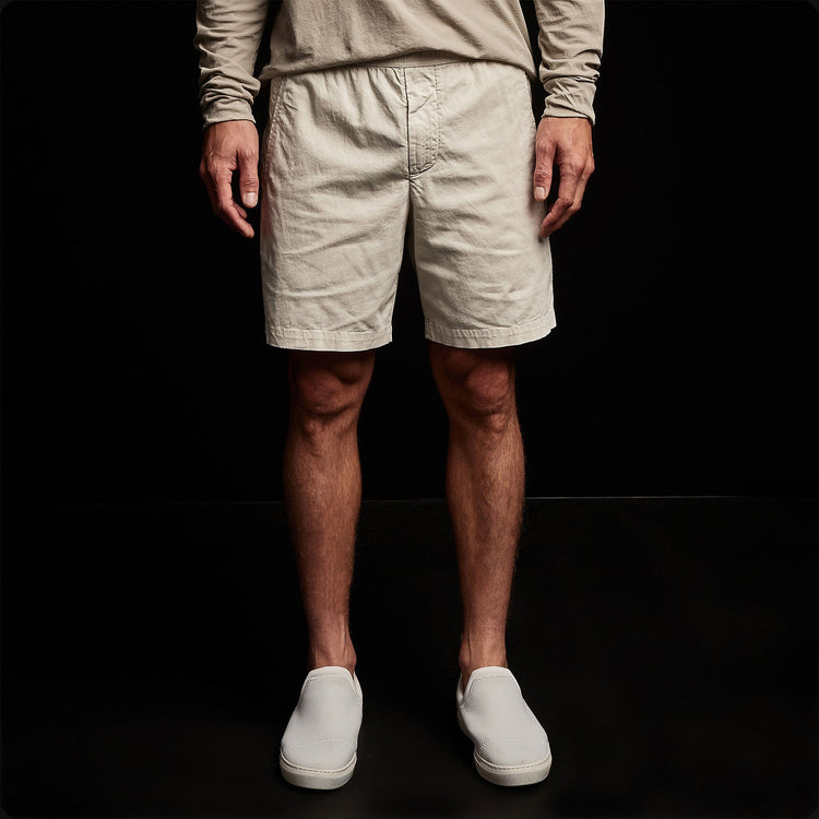Cotton Linen Tailored Short in Paste Pigment | James Perse Los Angeles