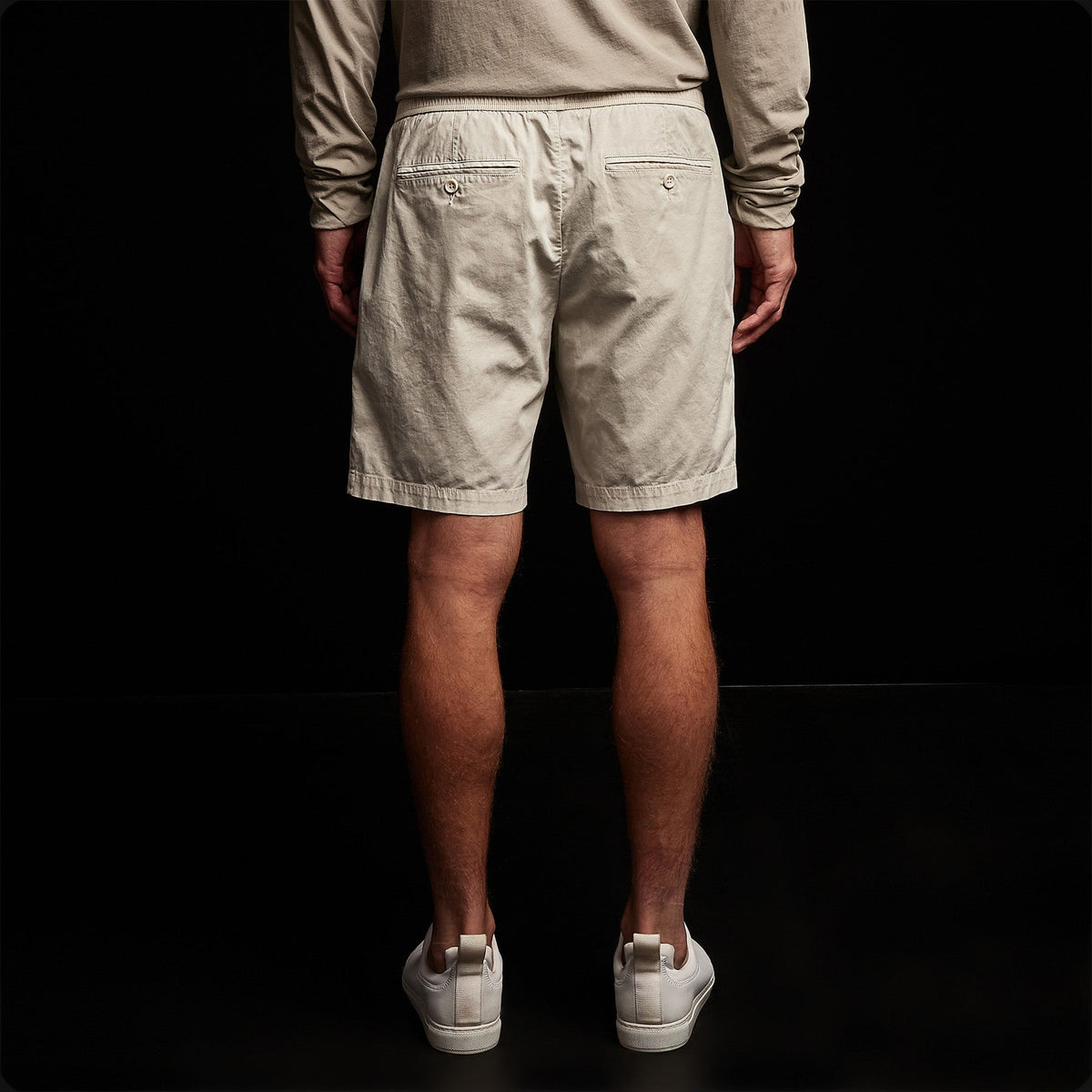 Cotton Linen Tailored Short in Paste Pigment | James Perse Los Angeles