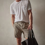 Cotton Linen Tailored Short in Silt Pigment | James Perse Los Angeles