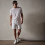 Cotton Linen Tailored Short in White | James Perse Los Angeles