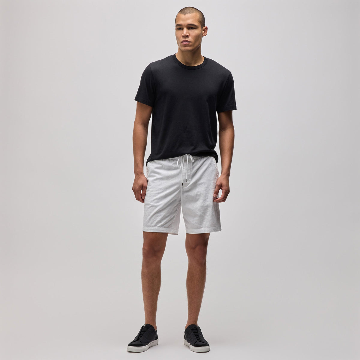 Cotton Linen Work Pant in White | James Perse Los Angeles