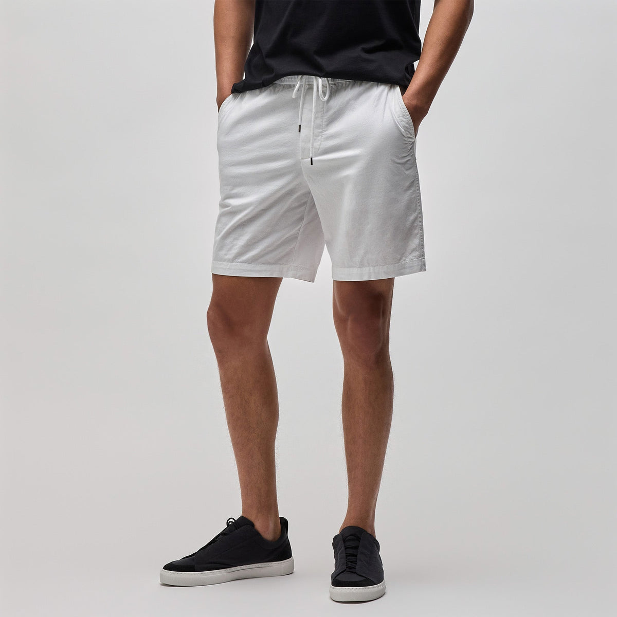 Cotton Linen Work Pant in White | James Perse Los Angeles