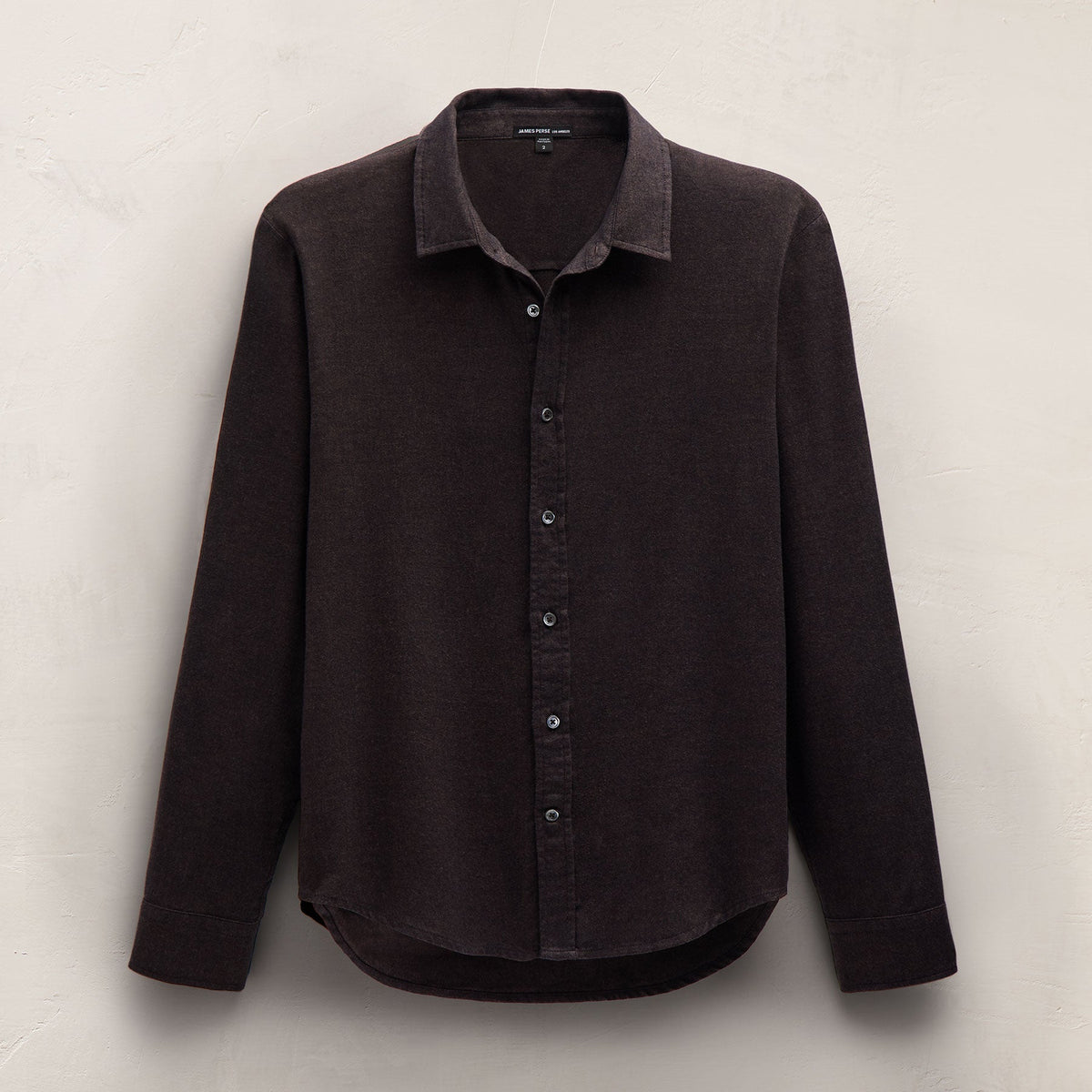 Cotton Flannel Shirting in Cocoa | James Perse Los Angeles FLAT
