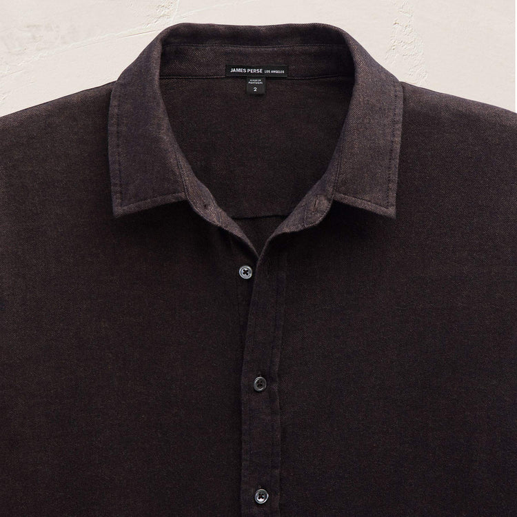 Cotton Flannel Shirting in Cocoa | James Perse Los Angeles FLAT