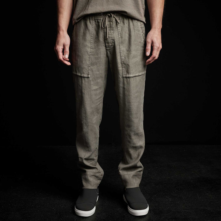 Patch Pocket Utility Pant in River Rock Pigment | James Perse Los Angeles