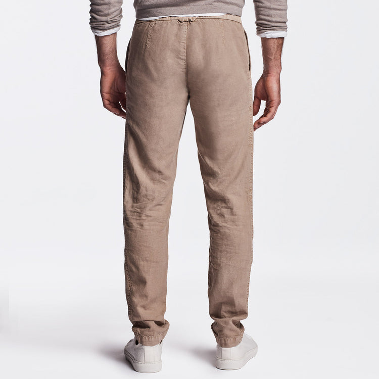 Cotton Linen Canvas Work Pant in British Khaki Pigment | James Perse Los Angeles