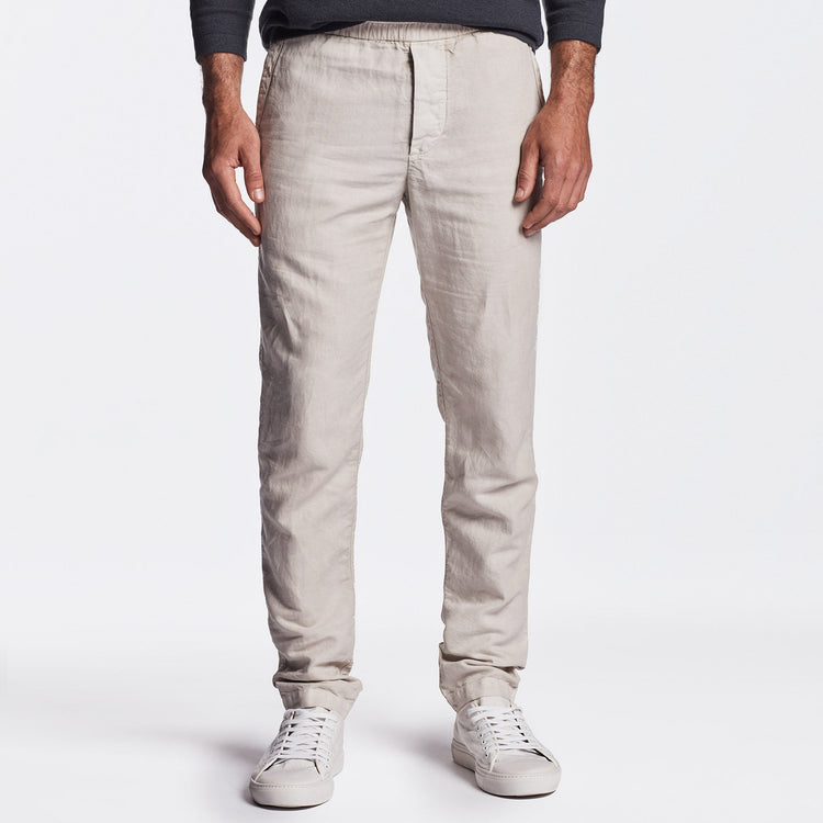 Cotton Linen Canvas Work Pant in Paste Pigment | James Perse Los Angeles