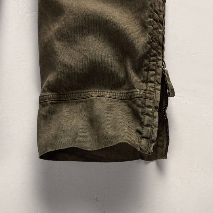 Ln Cotton Strch Micro Canvas Pant in Army Green Pigment | James Perse Los Angeles