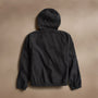 Linen Blend Zip Front Hoodie in Black | James Perse Los Angeles