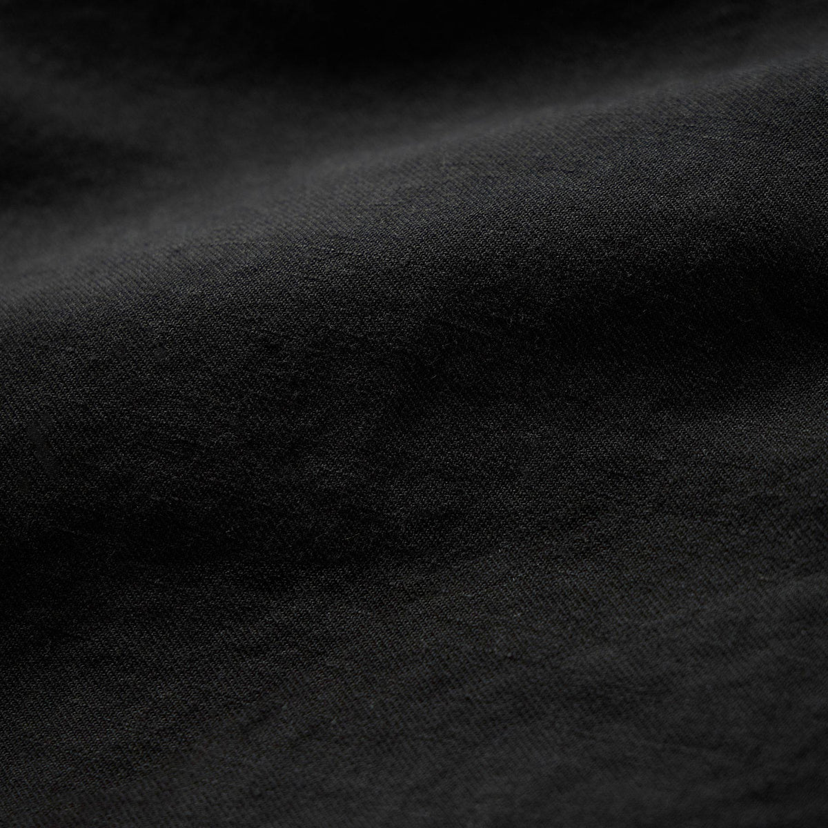 Linen Blend Zip Front Hoodie in Black | James Perse Los Angeles
