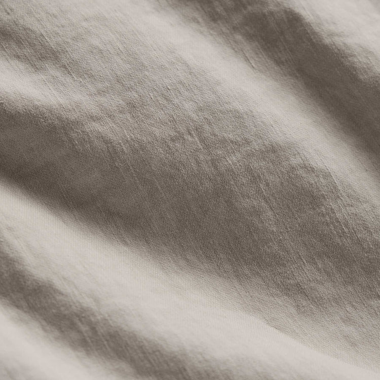 Linen Blend Zip Front Hoody in Salt Pigment | James Perse Los Angeles