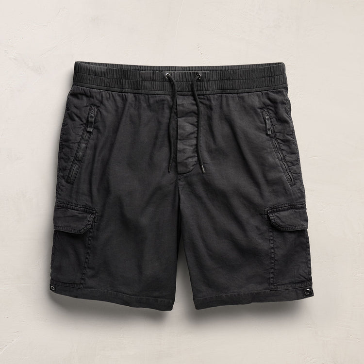 Linen Cotton Utility Short in Magma Pigment | James Perse Los Angeles
