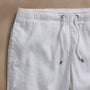 Linen Blend Jogger Short in White | James Perse Los Angeles