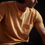 Lightweight Jersey Pocket Tee in Apricot Pigment | James Perse Los Angeles 
