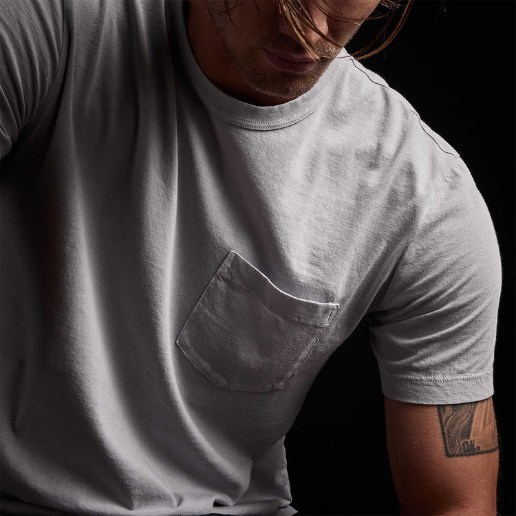 lightweight jersey pocket tee arctic pigment mlj3282 | James Perse Los Angeles 