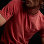Lightweight Jersey Pocket Tee - Brick Pigment | James Perse Los Angeles