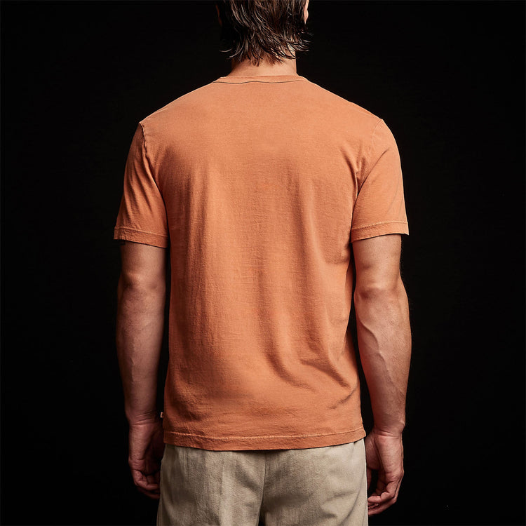 Lightweight Jersey Pocket Tee in Bonfire Pigment | James Perse Los Angeles