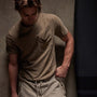 Lightweight Jersey Pocket Tee in Cashew Pigment | James Perse Los Angeles