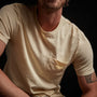 Lightweight Jersey Pocket Tee - Gesso Pigment | James Perse Los Angeles