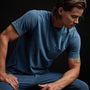 Lightweight Jersey Pocket Tee in Lake Pigment | James Perse Los Angeles