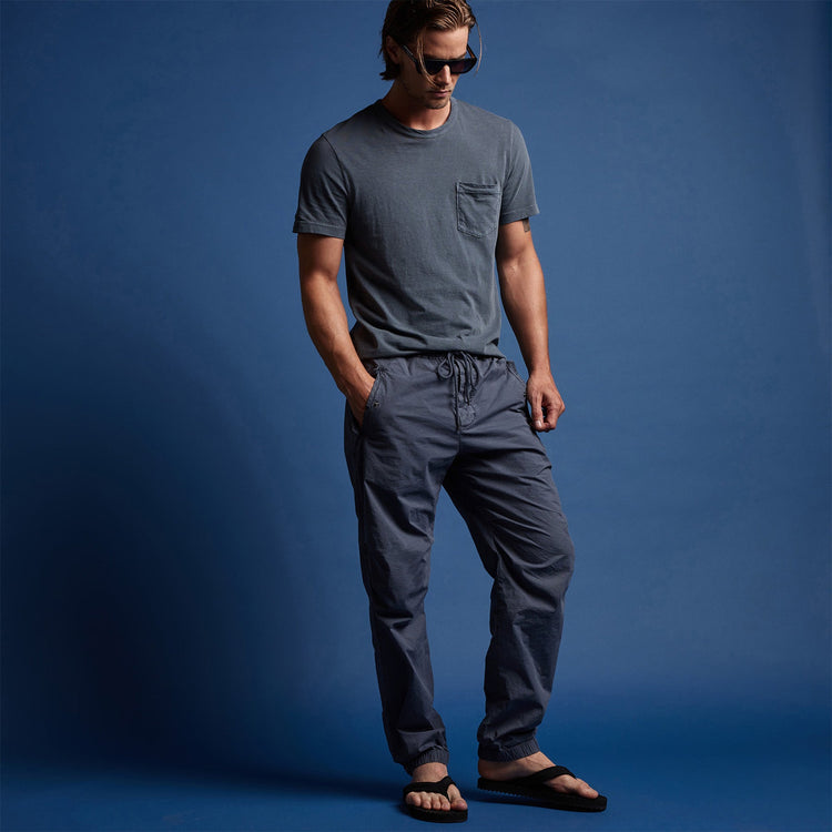 Lightweight Jersey Pocket Tee in Maine Pigment | James Perse Los Angeles