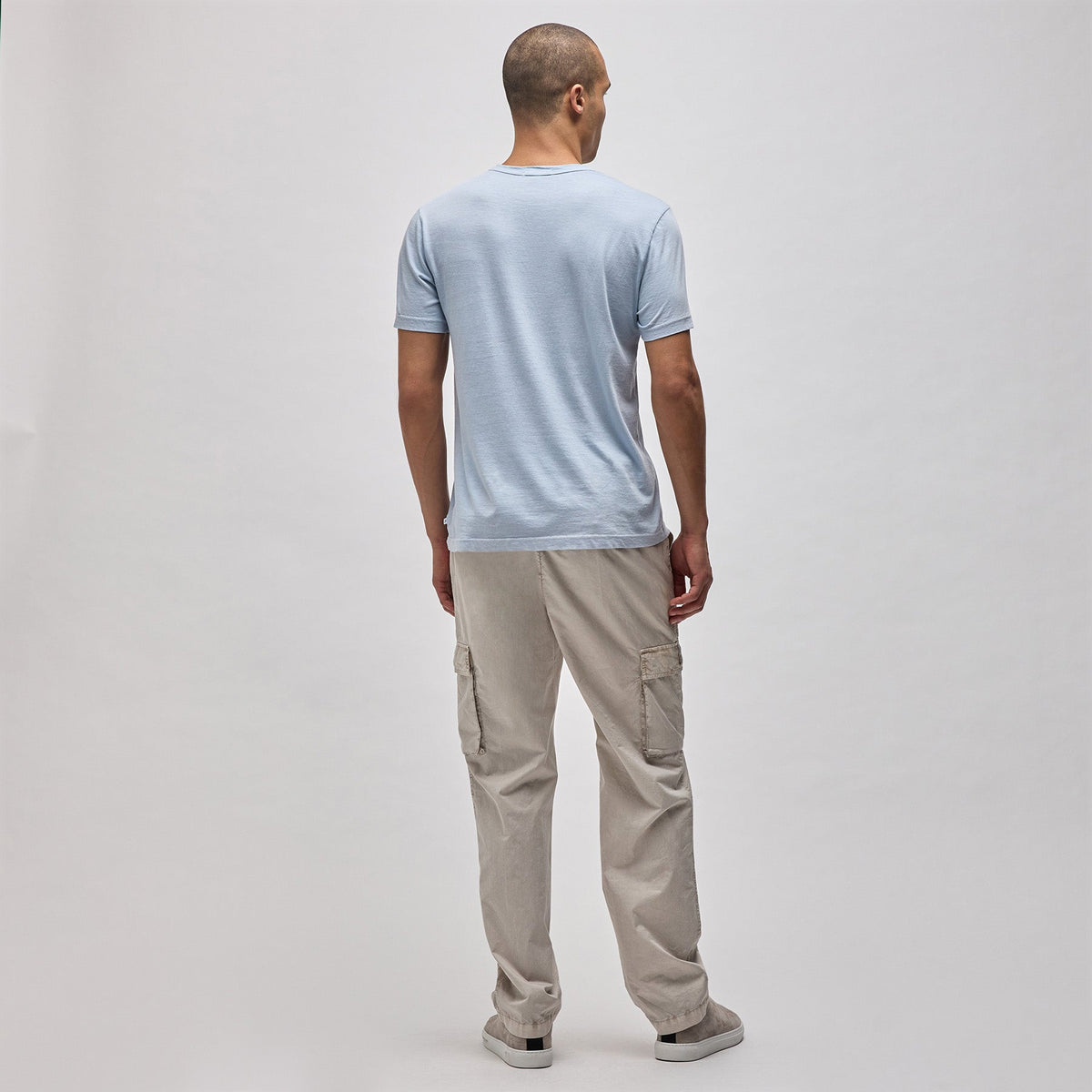 Lightweight Jersey Pocket Tee in Open Sky Pigment | James Perse Los Angeles