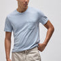 Lightweight Jersey Pocket Tee in Open Sky Pigment | James Perse Los Angeles