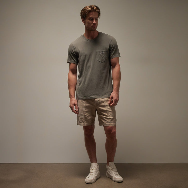Lightweight Jersey Pocket Tee in Palm Pigment | James Perse Los Angeles