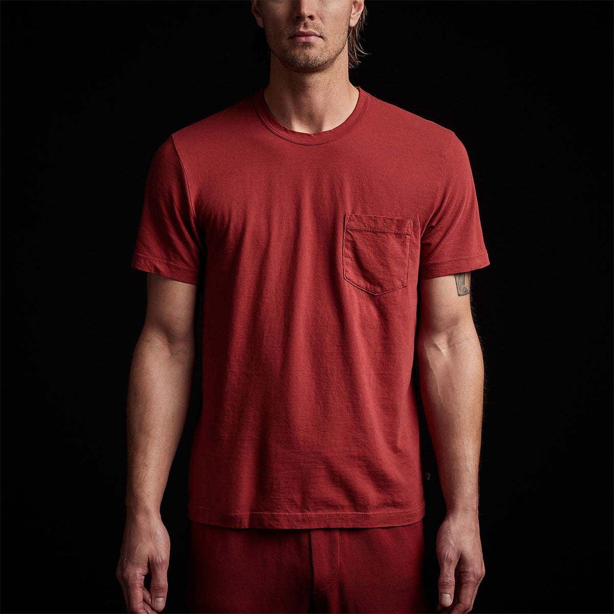 lightweight jersey pocket tee sunstone mlj3282 | James Perse Los Angeles 