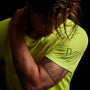 Y/OSEMITE Short Sleeve Crew Neck in Bright Neon/Navy | James Perse Los Angeles