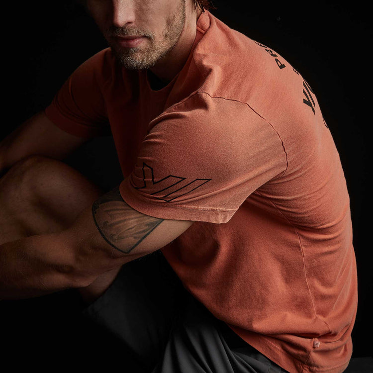 Y/OSEMITE Short Sleeve Crew Neck - Bonfire Pigment | James Perse Los Angeles