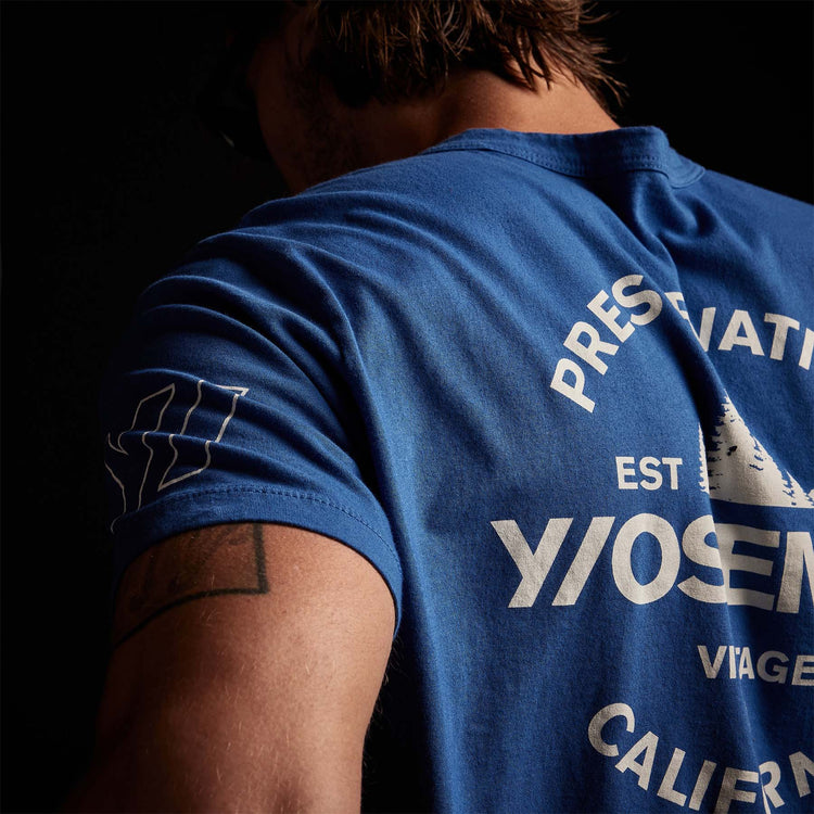 Y/OSEMITE Short Sleeve Crew Neck in Current/Shell | James Perse Los Angeles