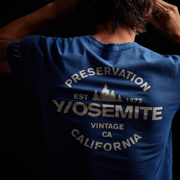 Y/OSEMITE Short Sleeve Crew Neck in Current/Shell | James Perse Los Angeles