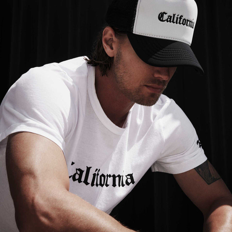 CA Gothic Short Sleeve Crew in White | James Perse Los Angeles
