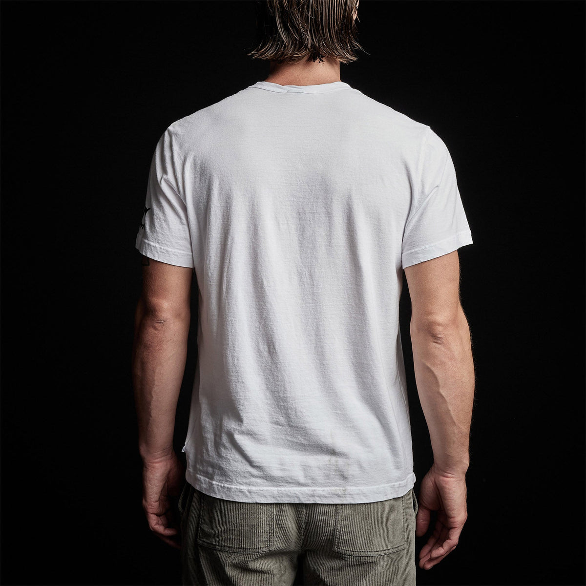 CA Gothic Short Sleeve Crew in White | James Perse Los Angeles