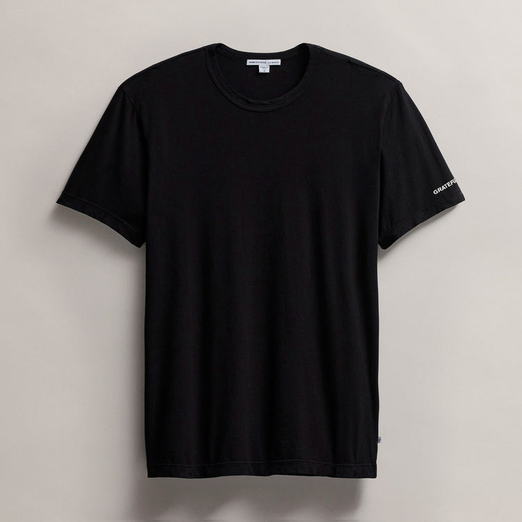 Men's Grateful Dead  Short Sleeve Tee in Black | James Perse Los Angeles