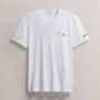 Men's Short Sleeve Crew Grateful Dead Sphere in White/Cadmium | James Perse Los Angeles