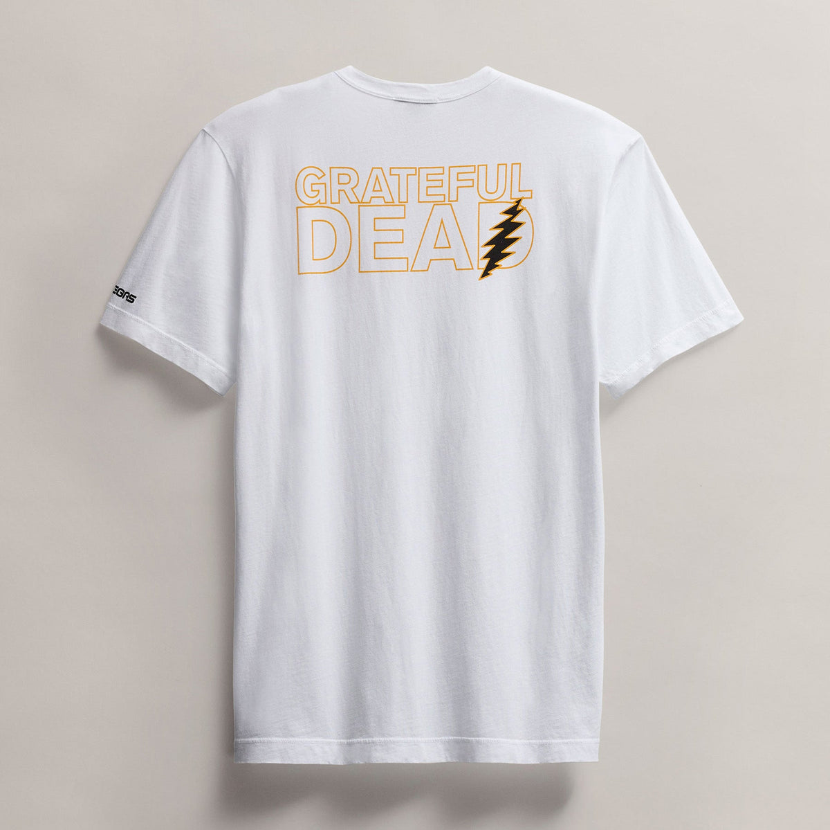 Men's Short Sleeve Crew Grateful Dead Sphere in White/Cadmium | James Perse Los Angeles